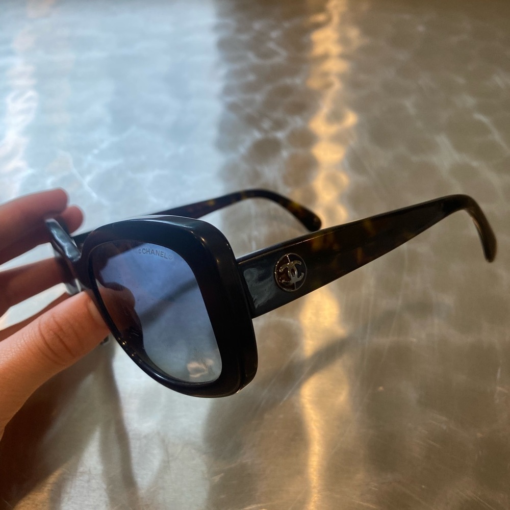 CHANEL 5322-A C.1021/S2 Sunglasses 57-18 135 Blue Navy Plastic Made in Italy 087